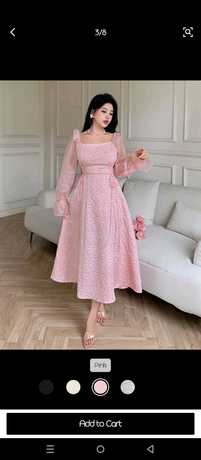 Robe satin qualité top