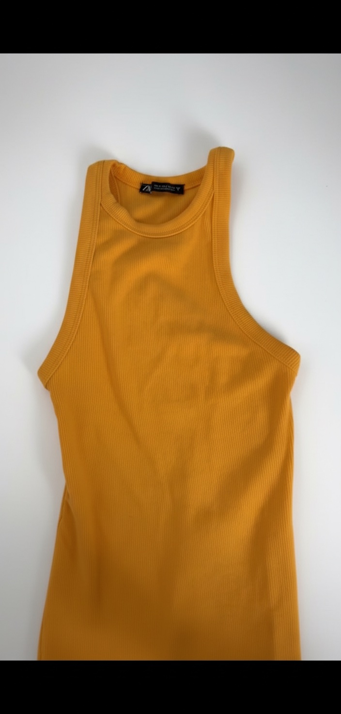 Robe zara ajuste orange