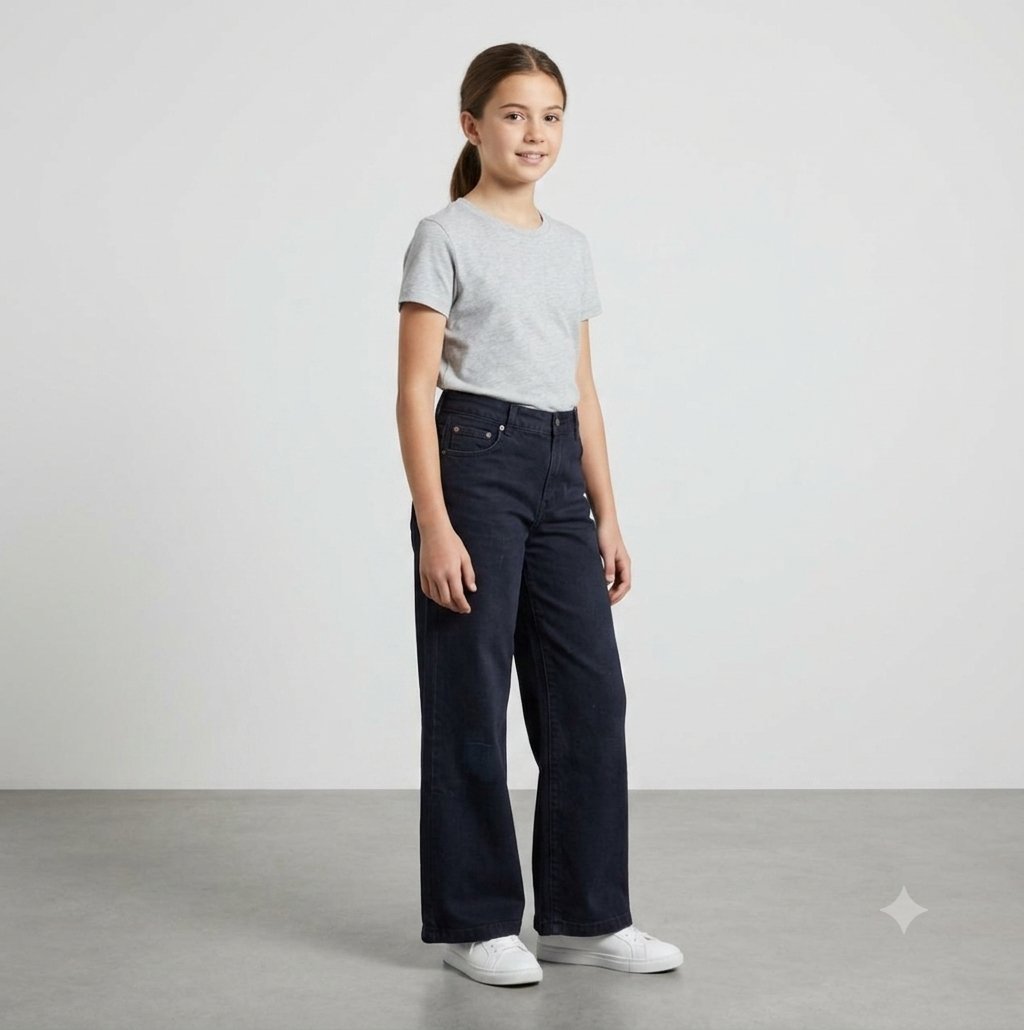 Jean noir pour fille 