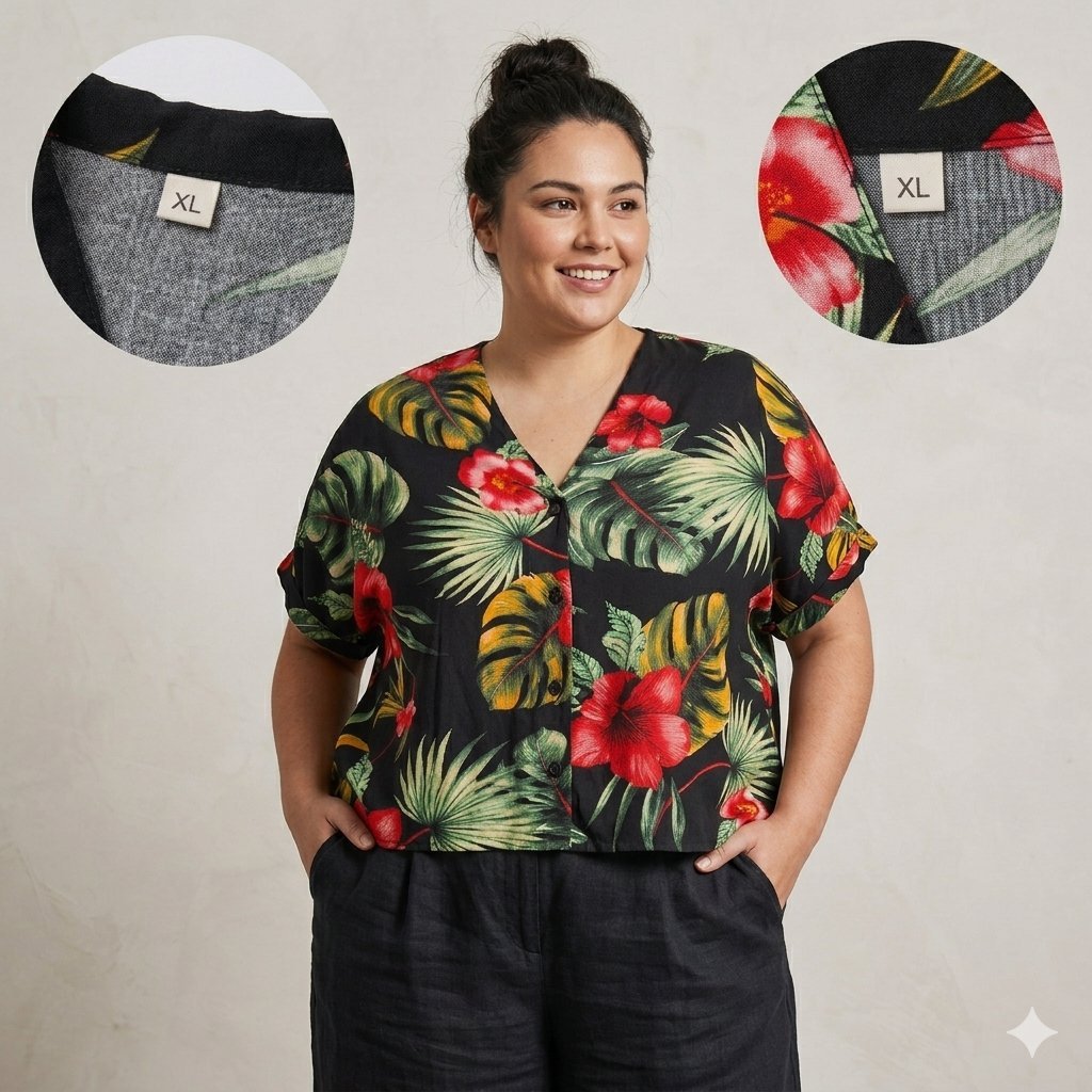 Chemise Tropicale "Island Vibes" – Fraîcheur & Style Estival (XL)