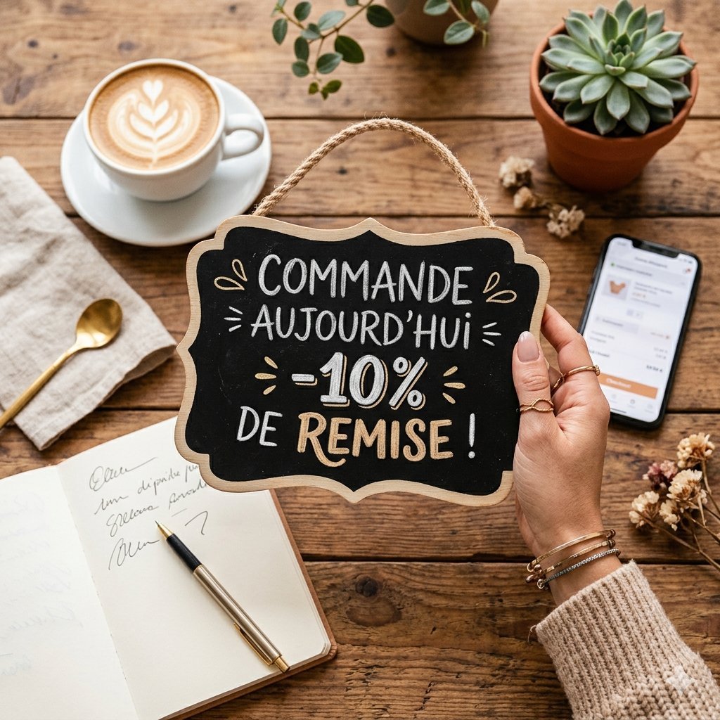 Remise 10% sur les commandes passées aujourd'hui 