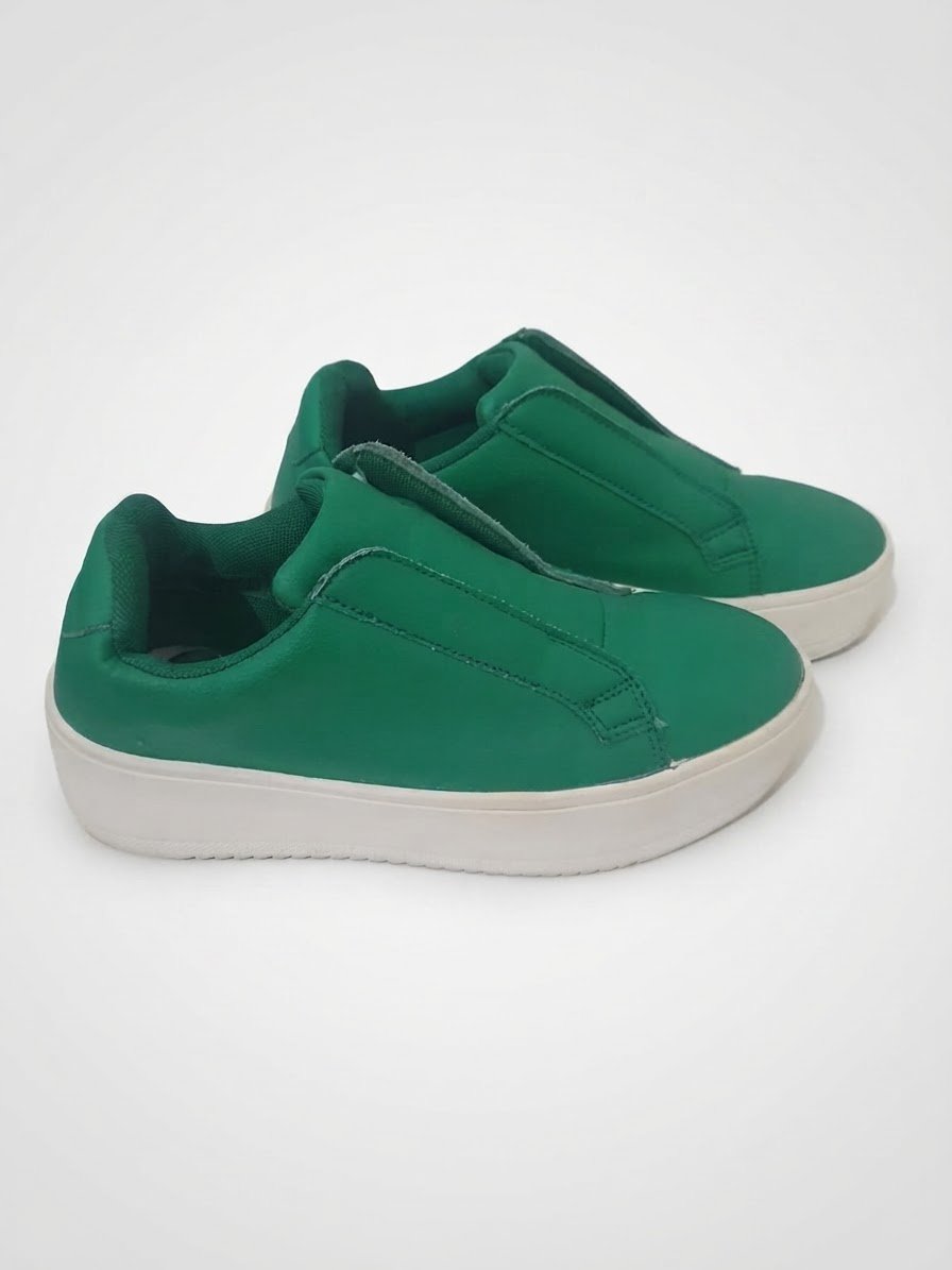 Baskets basses vertes style casual 💚