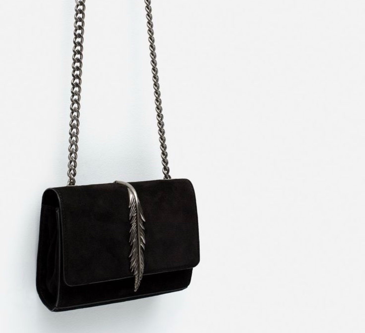 Sac porté épaule en suede ZARA 