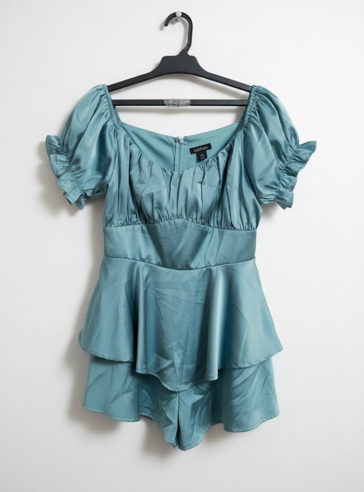Blue playsuit combinaison bleu boohoo taille 38 neuff