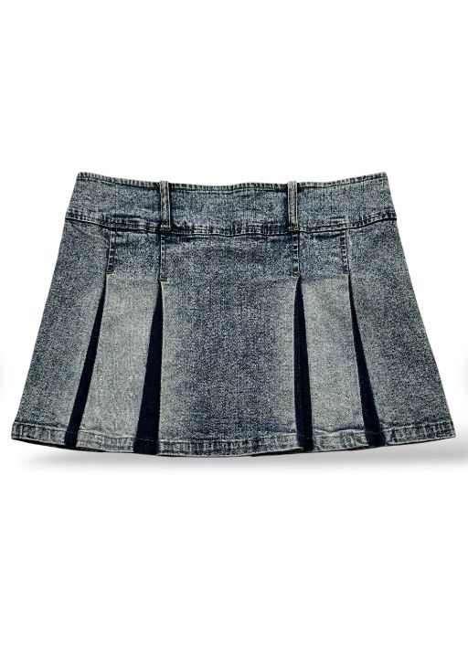 Mini jupe délavé en jean délavé taille L