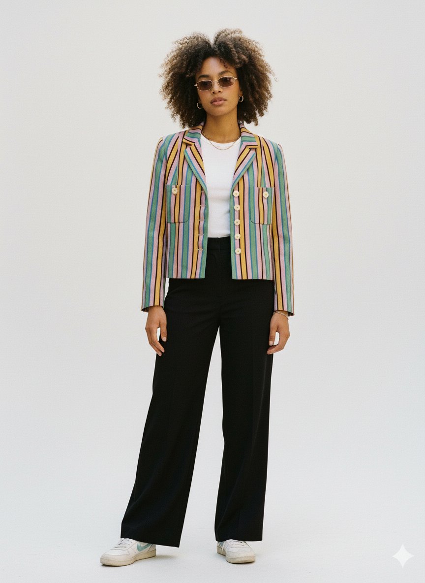✨ Veste Vintage René Wells Paris – Pièce Unique ✨