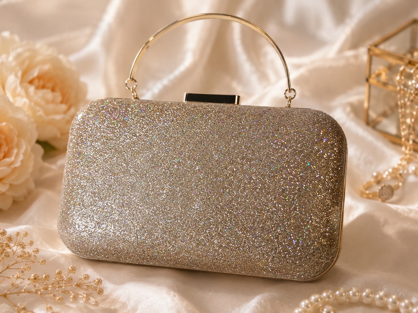 Glitter Evening Clutch Bag 