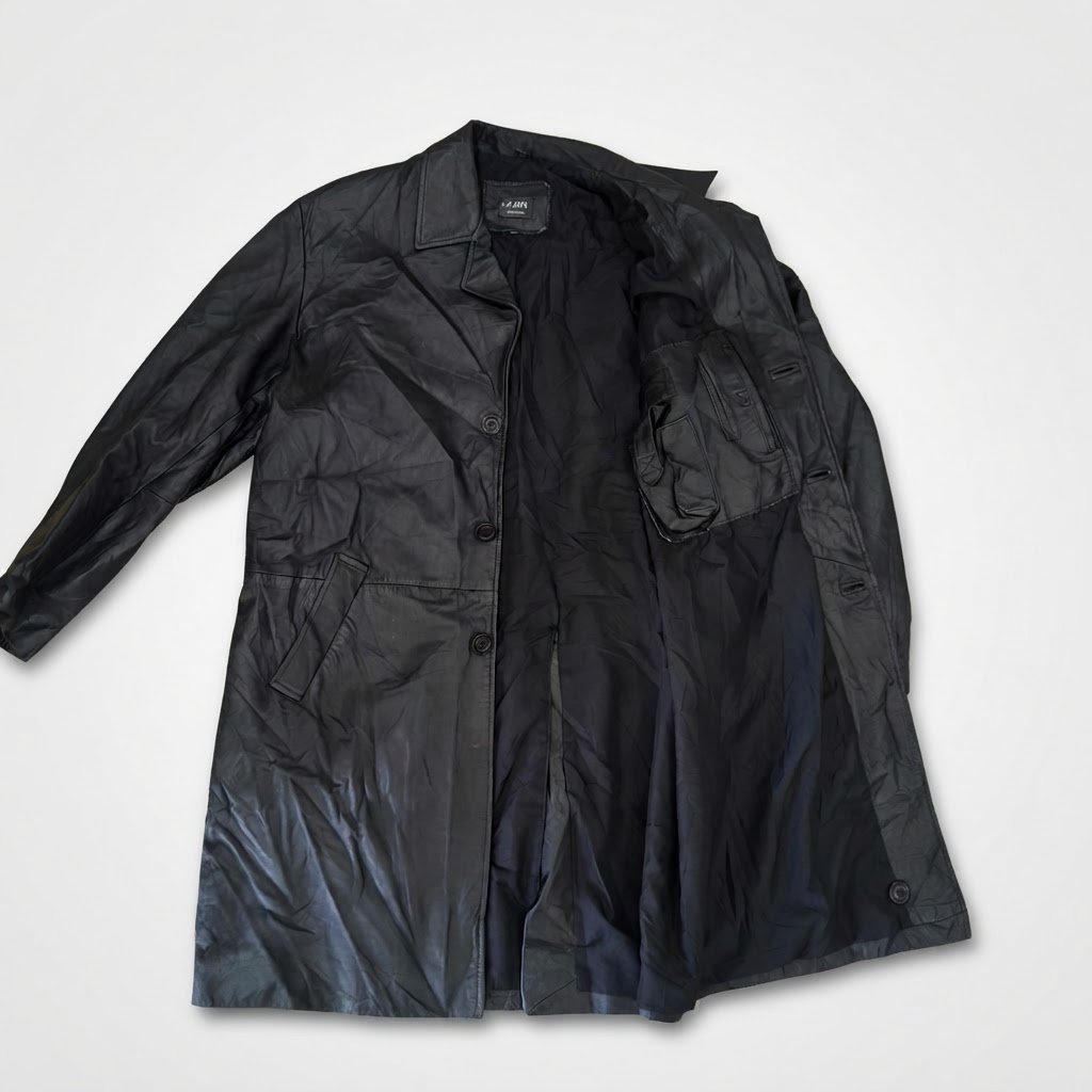 Manteau long cuir de marque Arms 💎