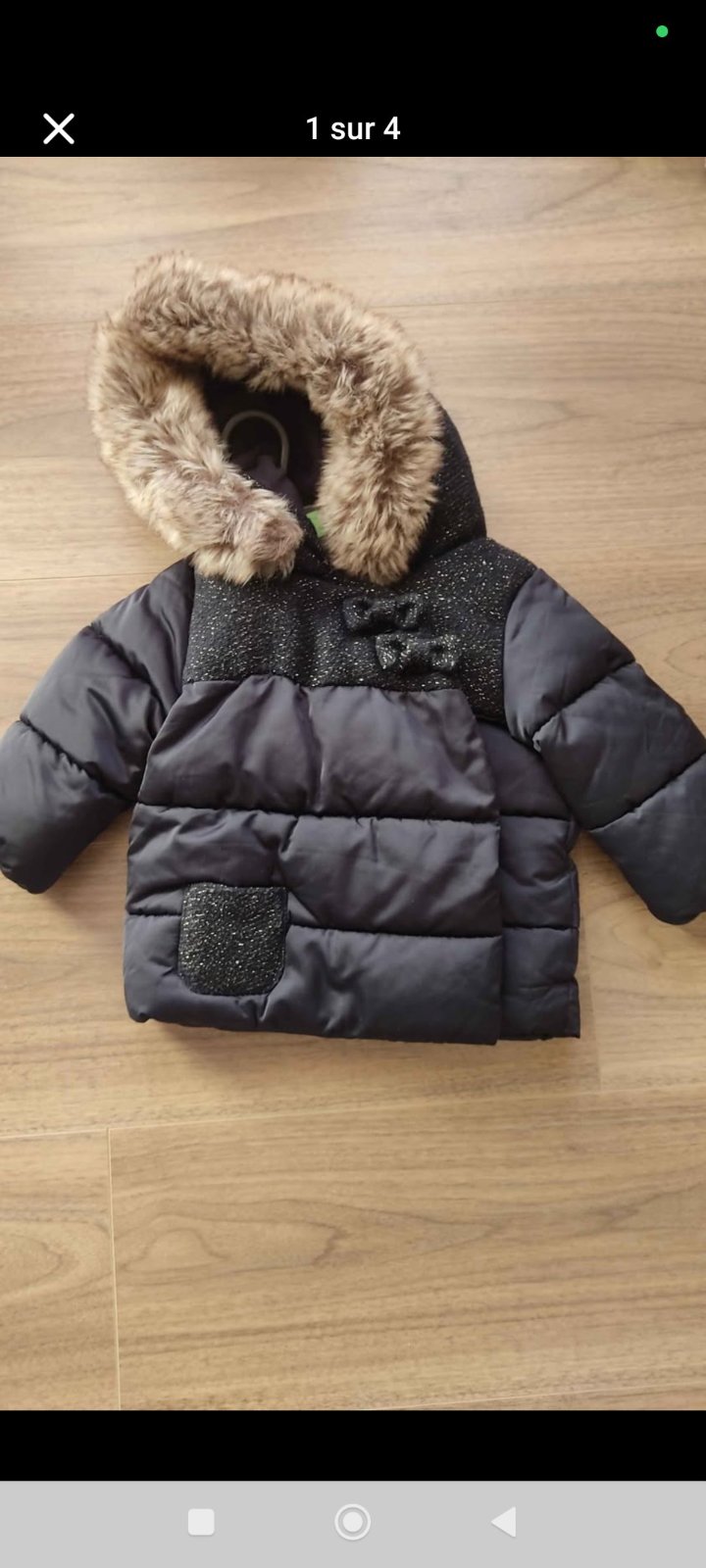Manteau fille 9 mois 