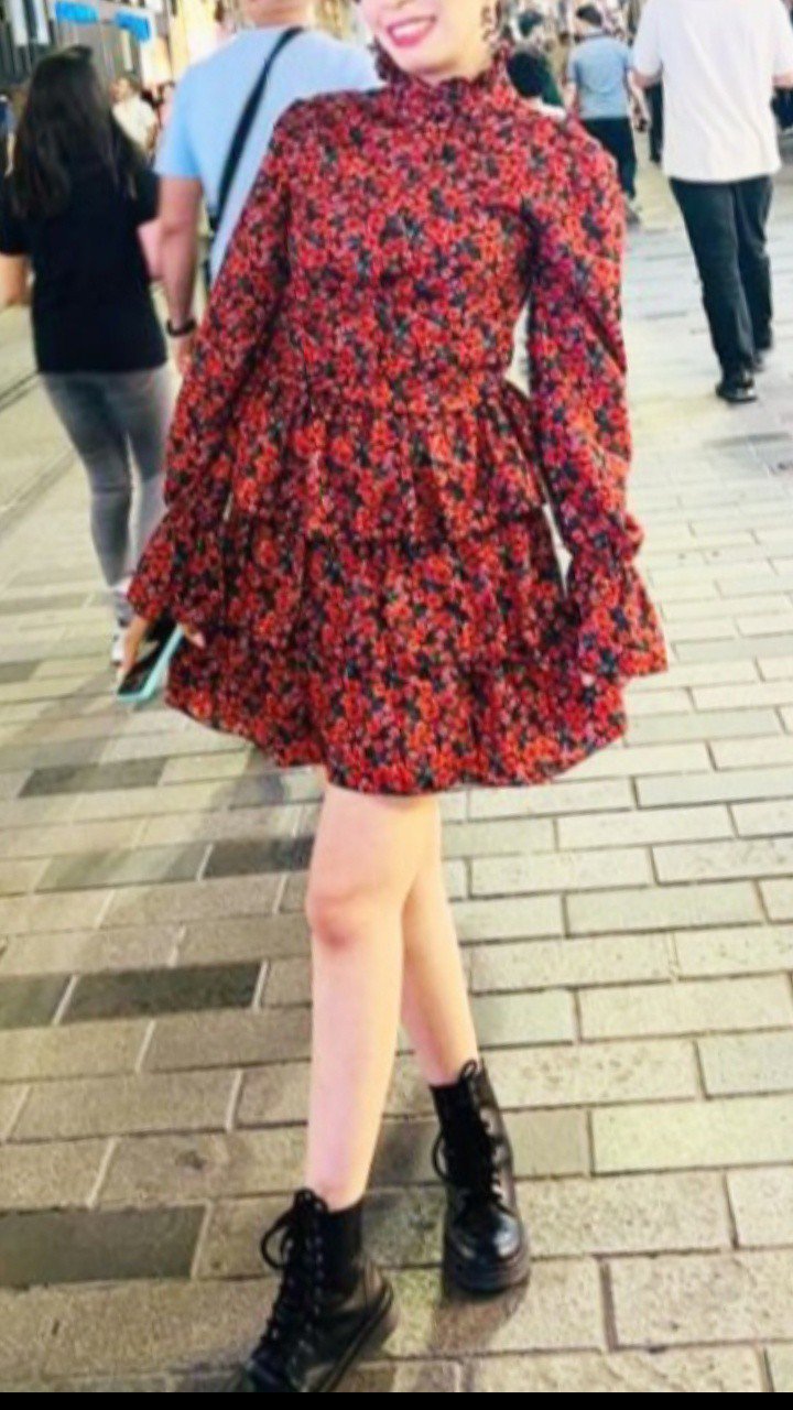 Robe rouge en bon état taille S 