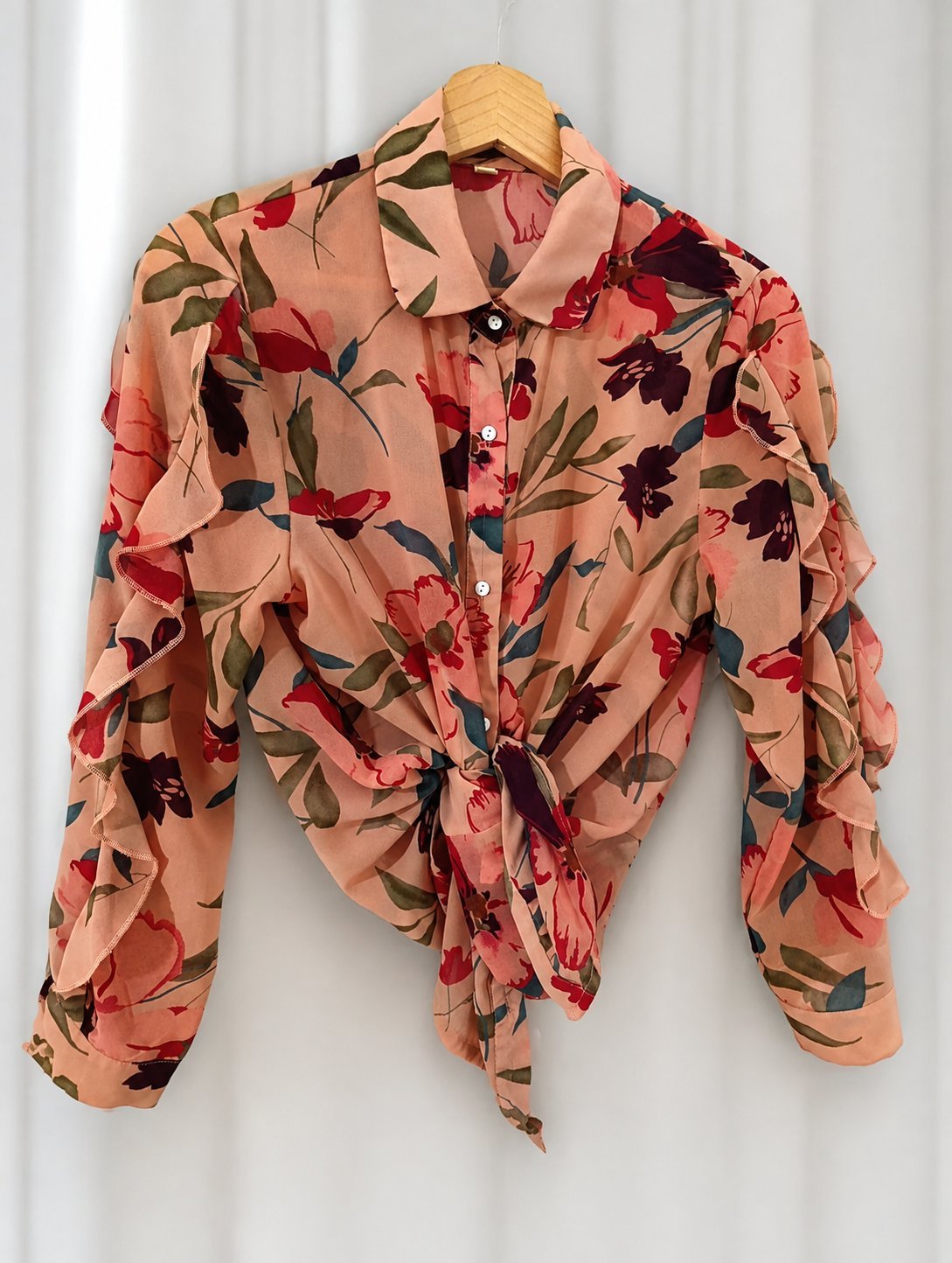 Chemise fleurie pour femme