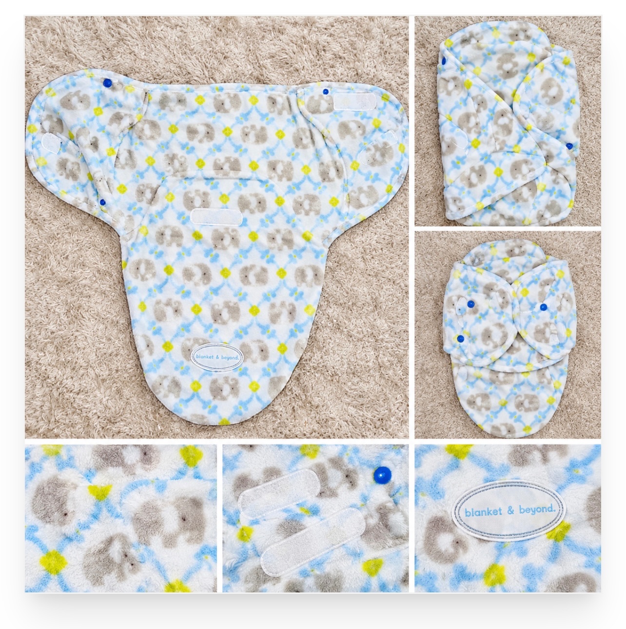 🍼 Couverture d’emmaillotage bébé Blanket