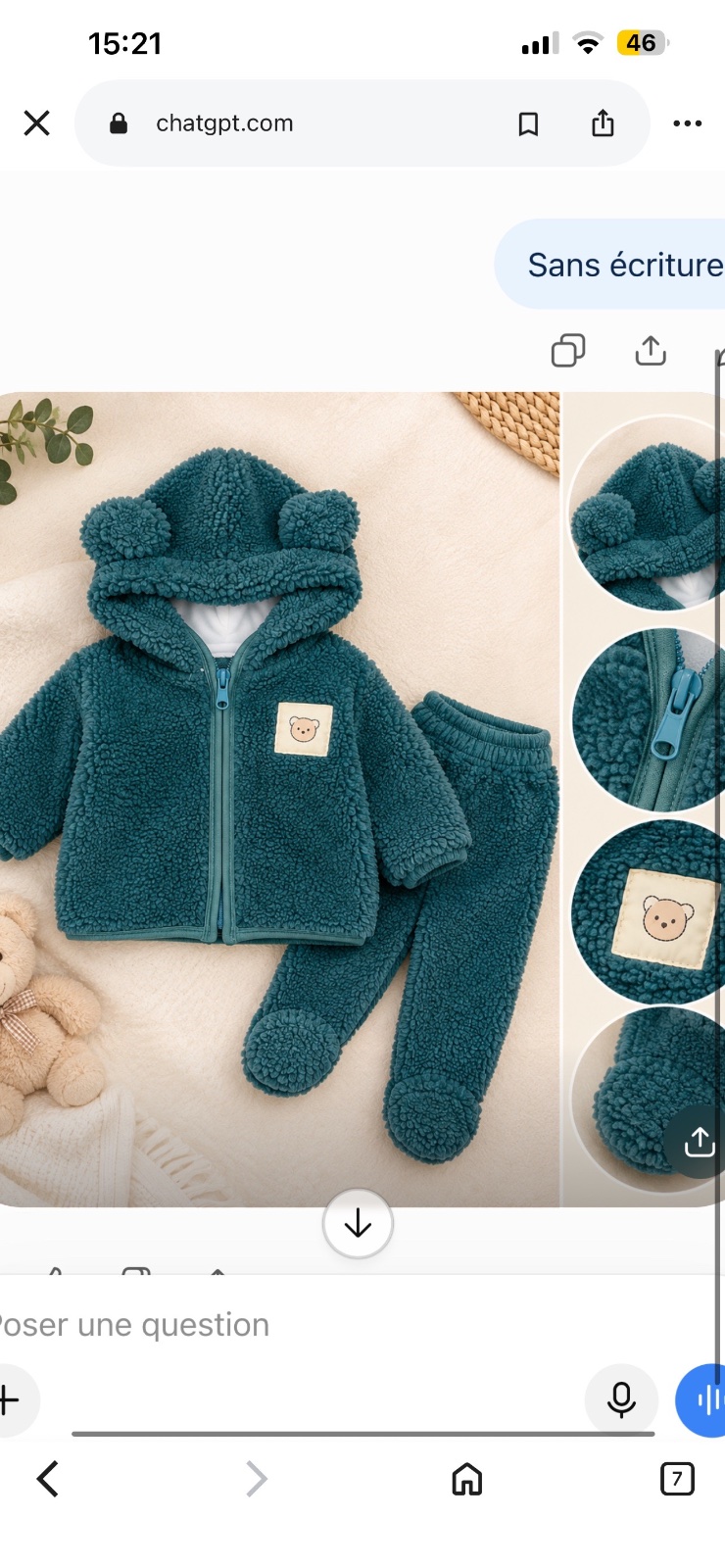 🧸 Ensemble bébé tout doux & confortable
