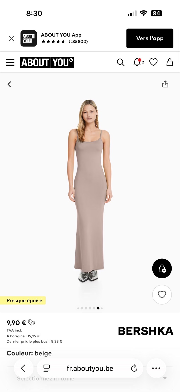 Robe biege 
