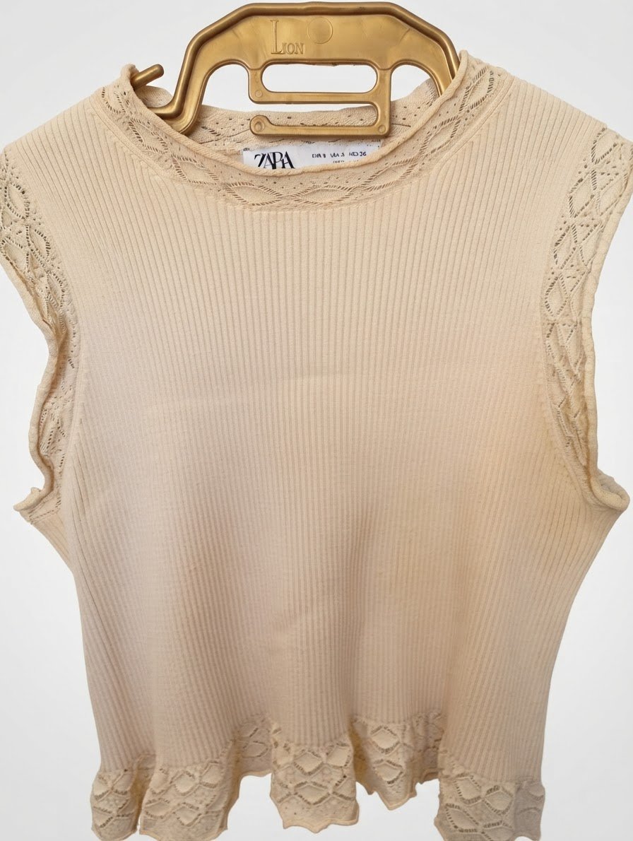 Pull sans manches zara