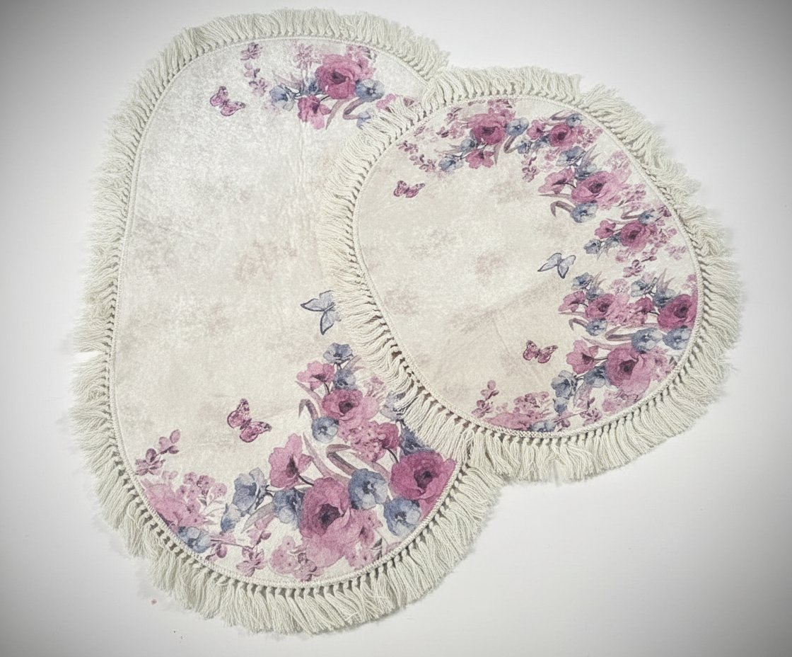 Deux tapis de salle de bain 