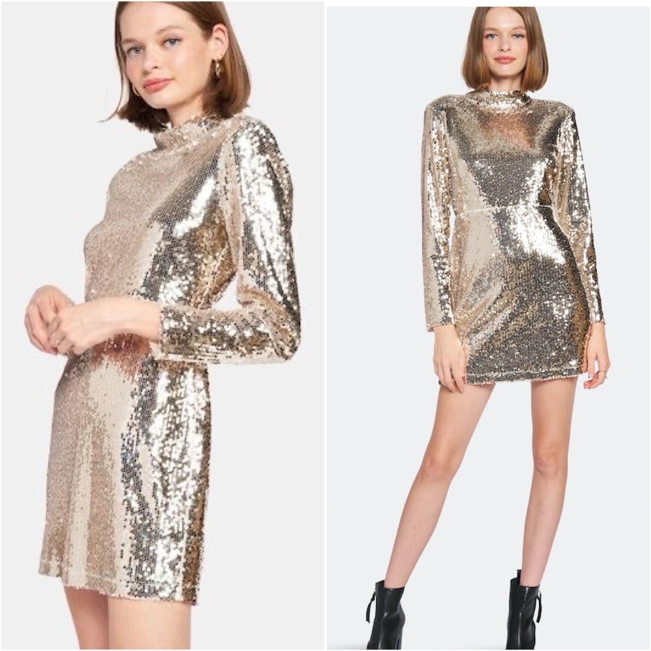 Robe courte à paillettes – En Saison (Taille S)