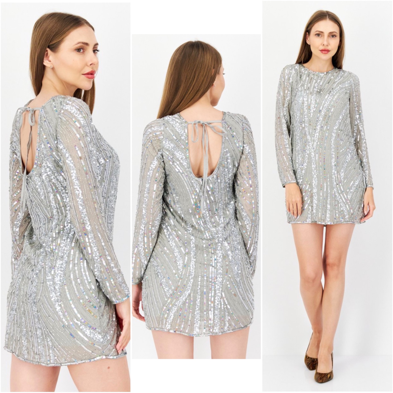 Robe de soirée Miss Selfridge brodée 