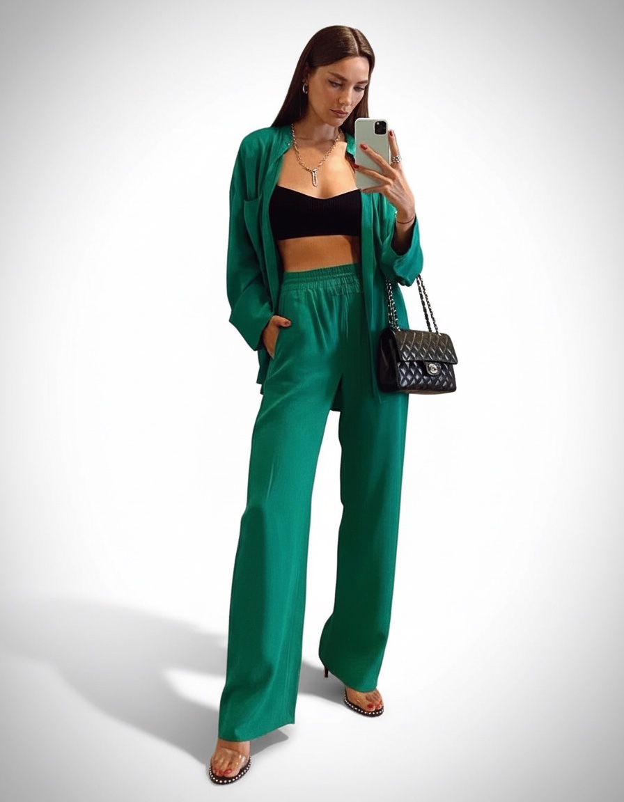 Ensemble d'Été 2 Pièces – Vert S/M