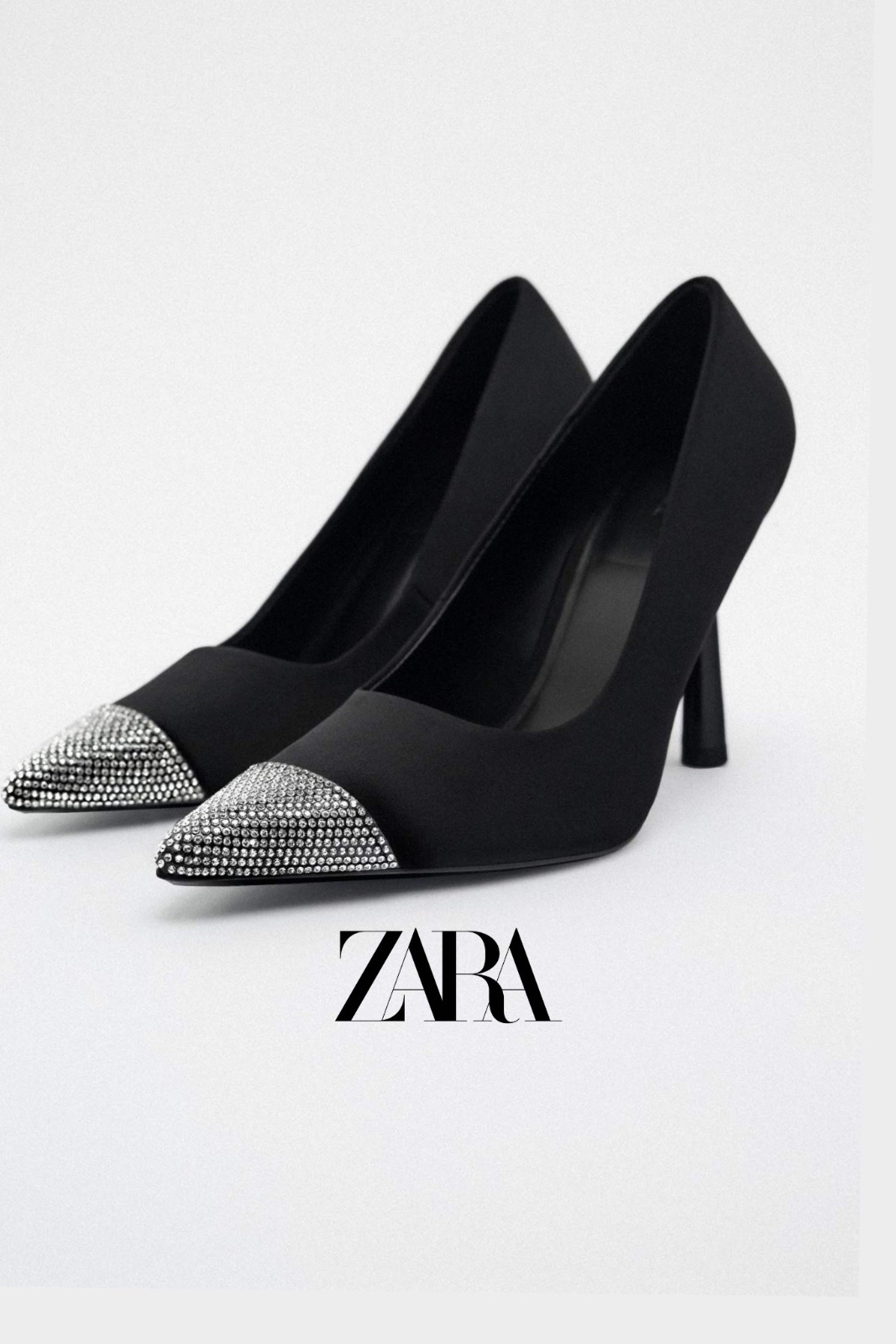 Magnifiques Escarpins ZARA Noirs à Strass