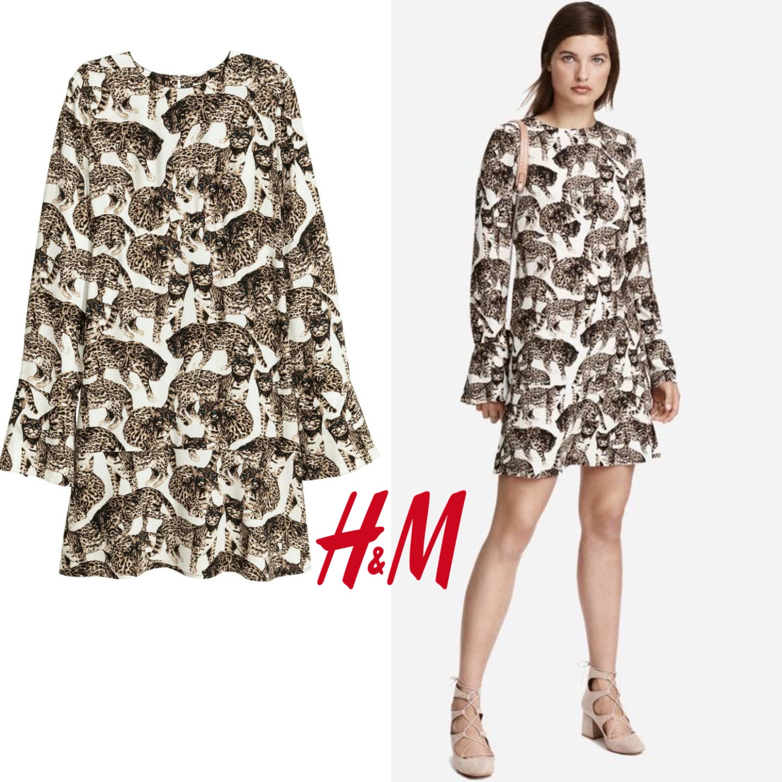 H&M Robe Tissu 100% Viscose – Fraîcheur & Fluidité