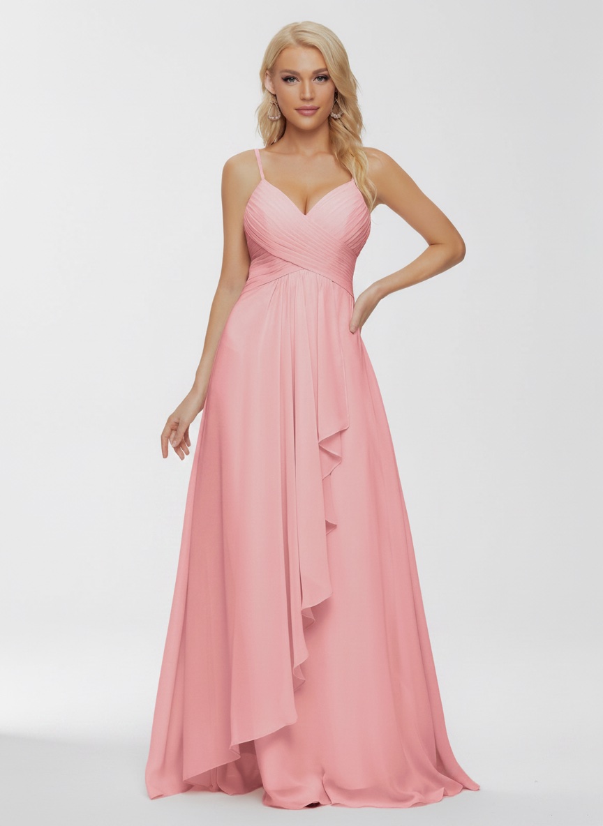 Robe soirée en mousseline