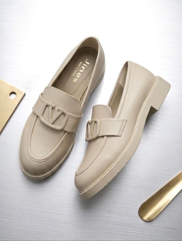 Mocassins beige Élégants - Pointure 38