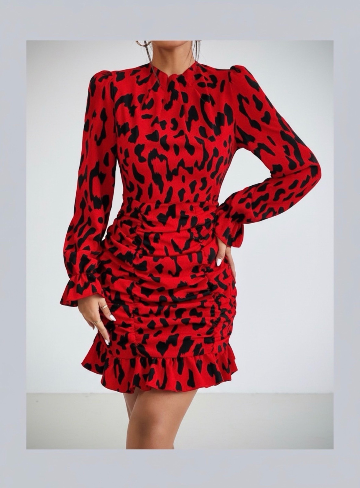 Robe Élégante imprimée léopard