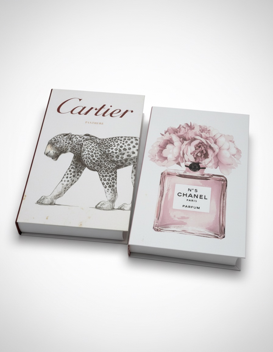Decor Box faux livres Cartier et CHANEL (2pcs) 