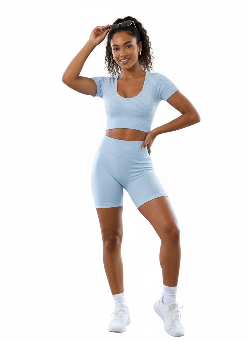 Set de sport bleu ciel 
