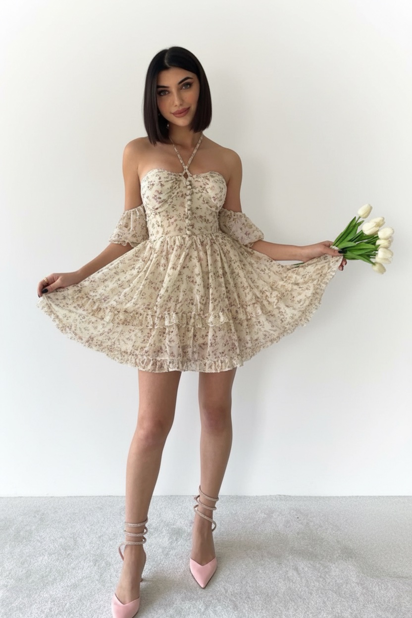 Robe princesse fleurie
