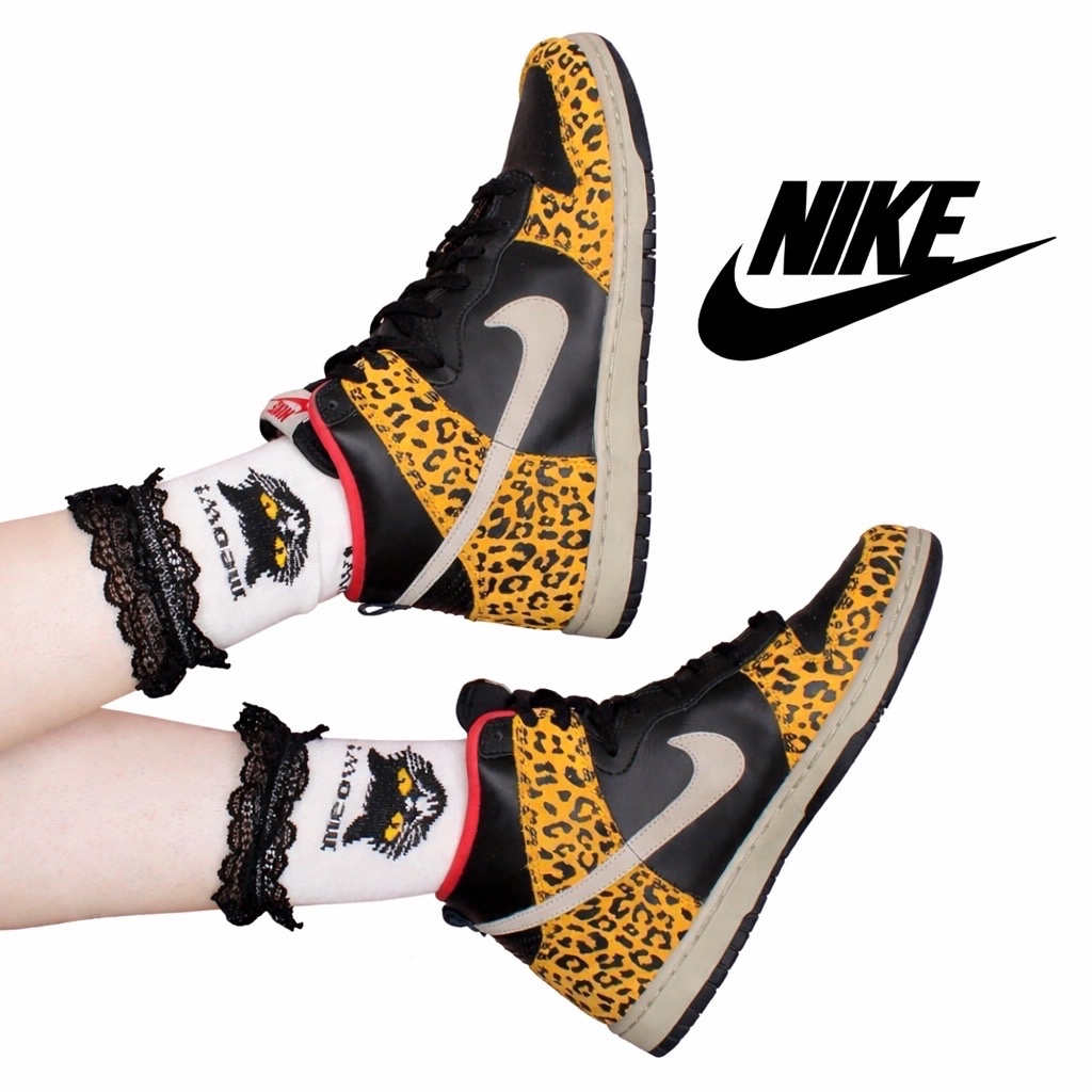 Nike WMNS Dunk High Skinny 'Leopard'.