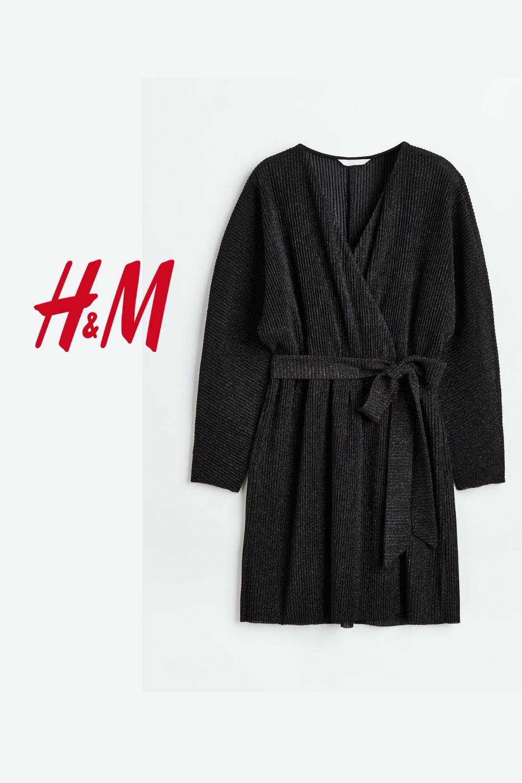 H&M ROBE PORTEFEUILLE SCINTILLANTE