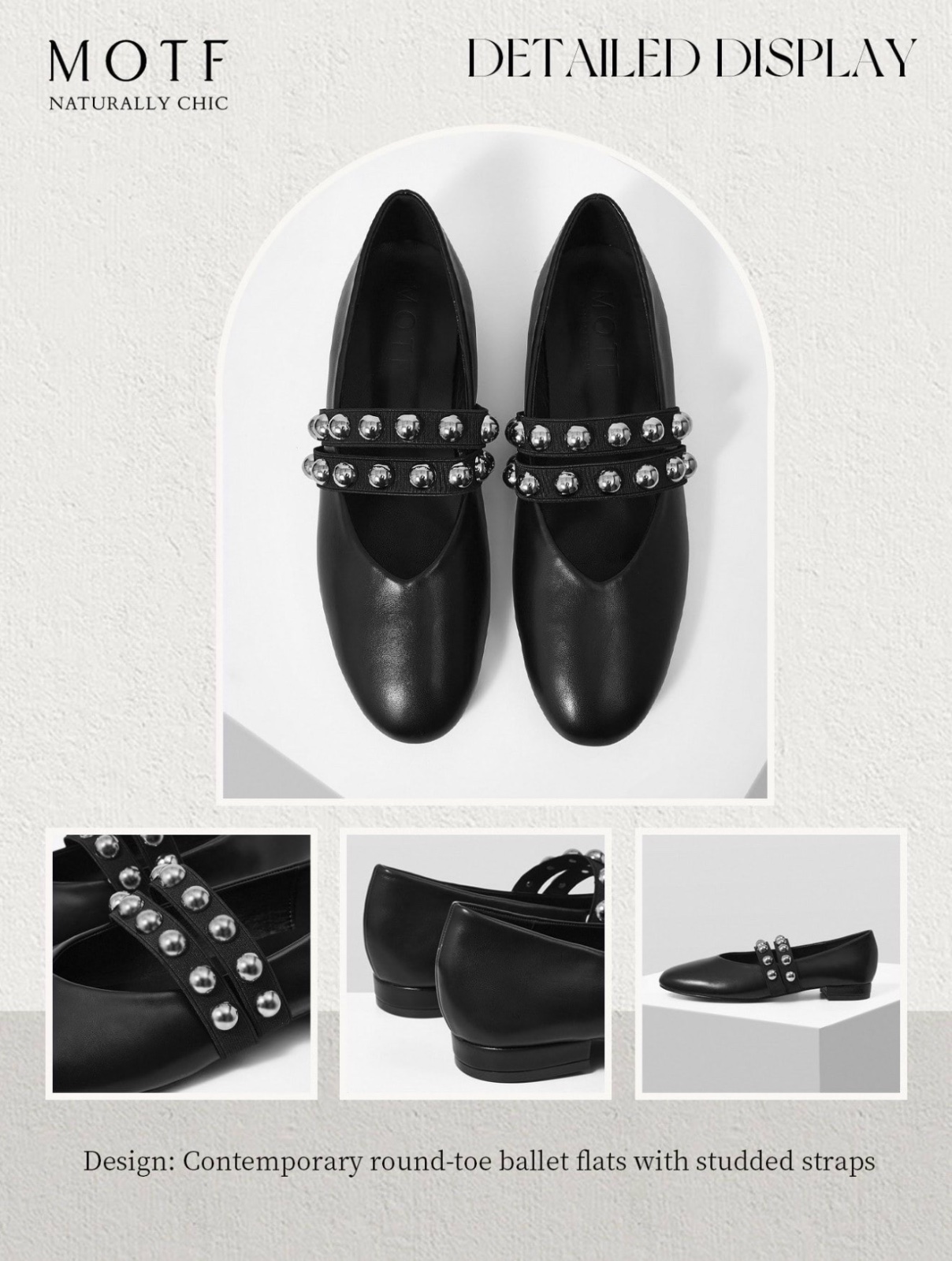 Ballerines noires tres confortable MOTF