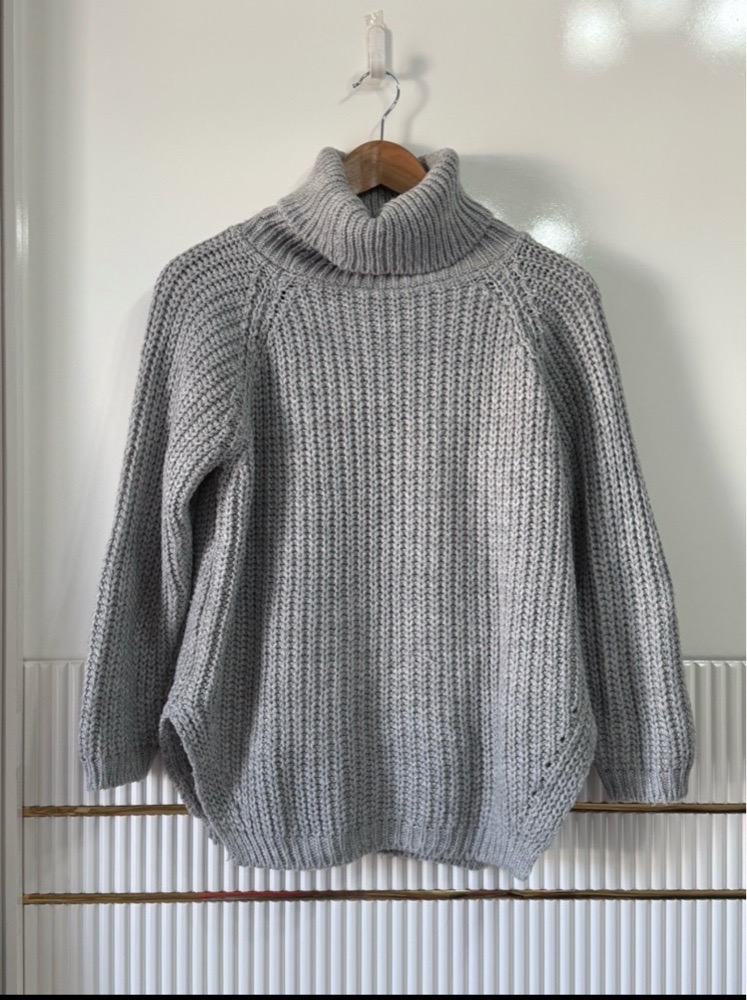 Pull en maille col roulé
