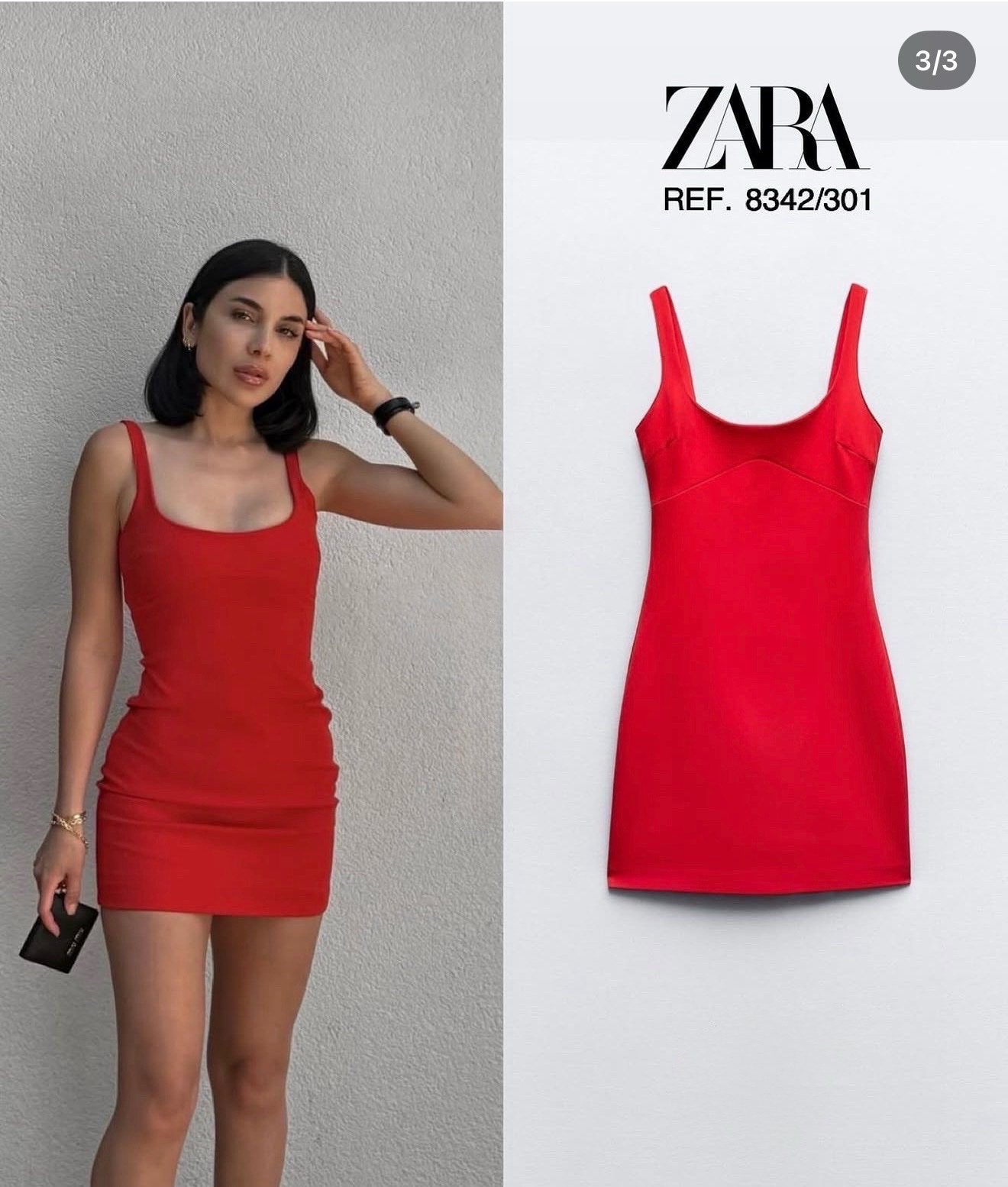 ZARA ROBE ROUGE 