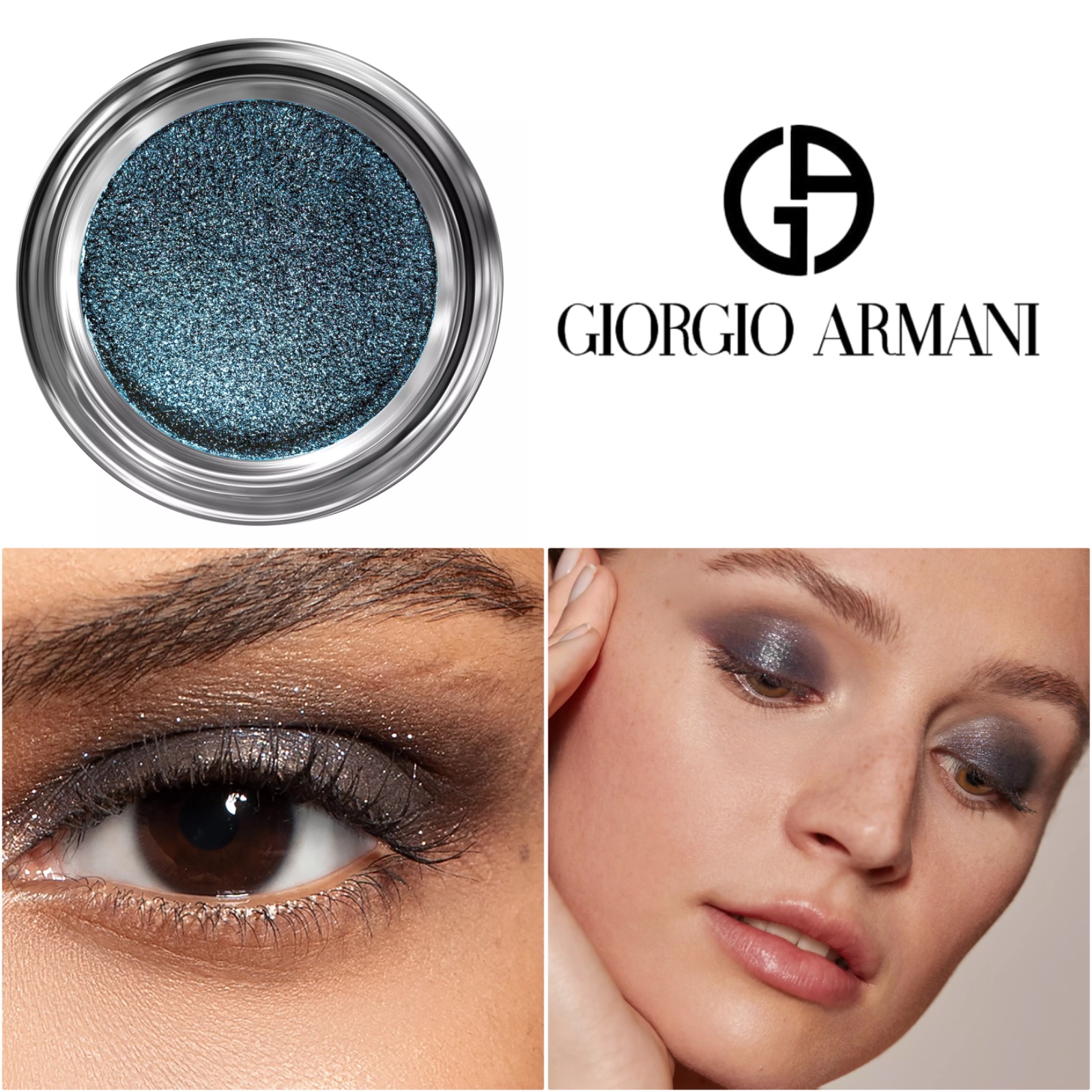 Giorgio Armani Runway Bounce Eye Shadow Gel Pot Eyeshadow Shade 1 Night Light