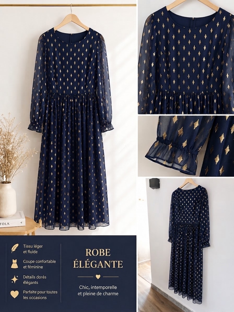 Robe sourée