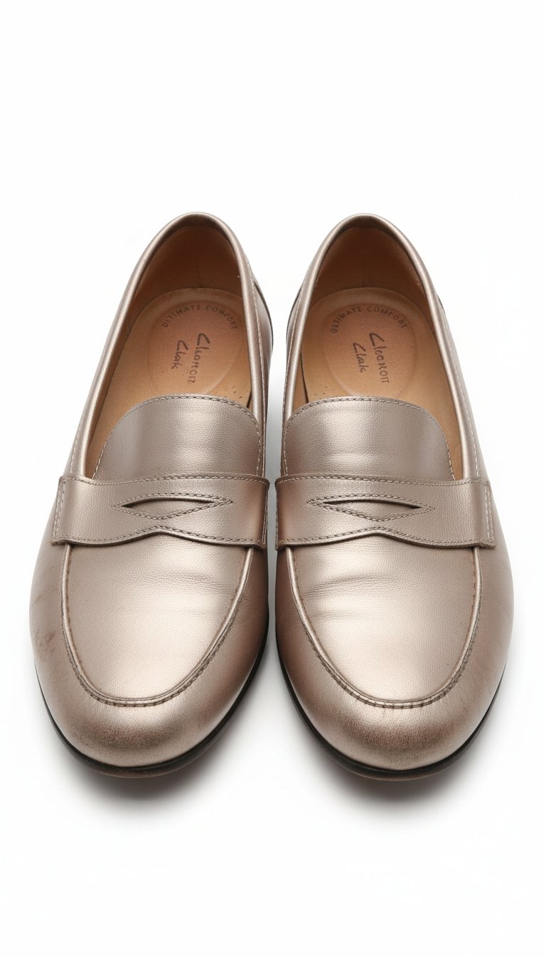  Mocassins Clarks "Ultimate Comfort" – Cuir Rose Gold / Champagne