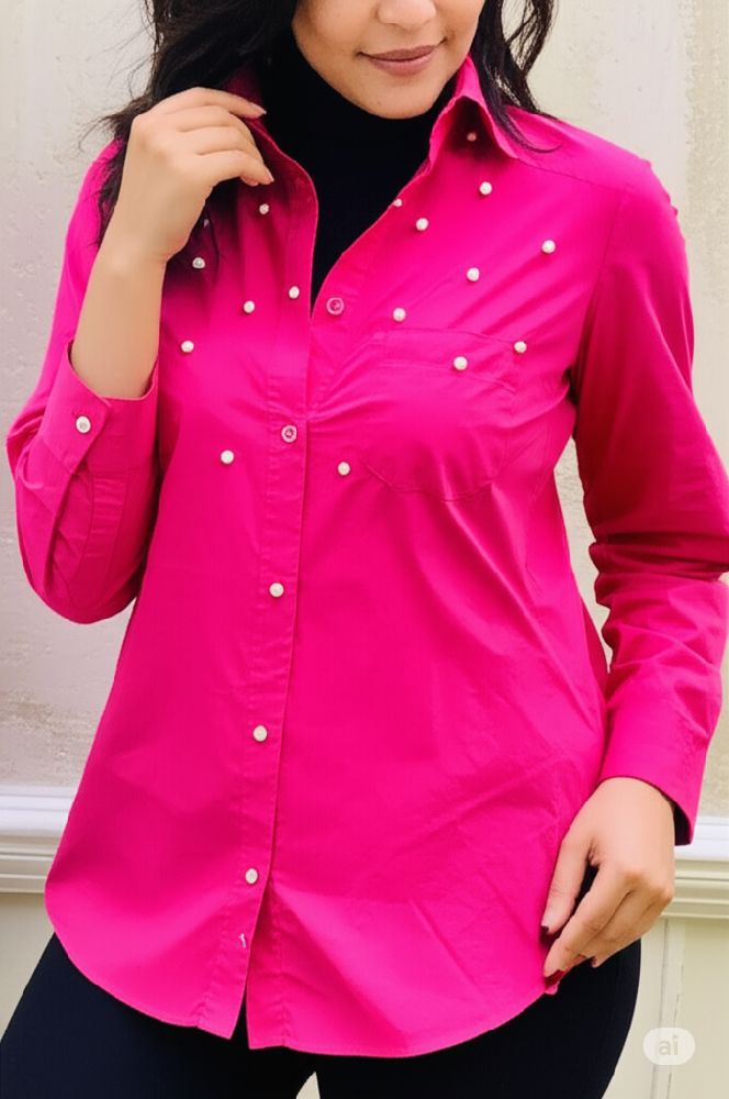 Chemise rose fuchsia 