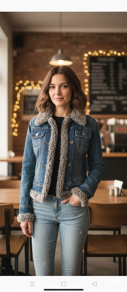 Y2K jean jacket,vintage,trendy
