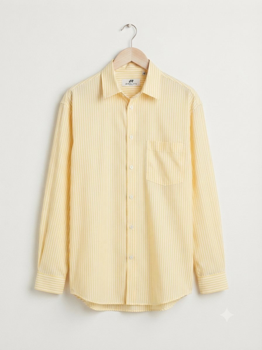 ​Chemise jaune à rayures