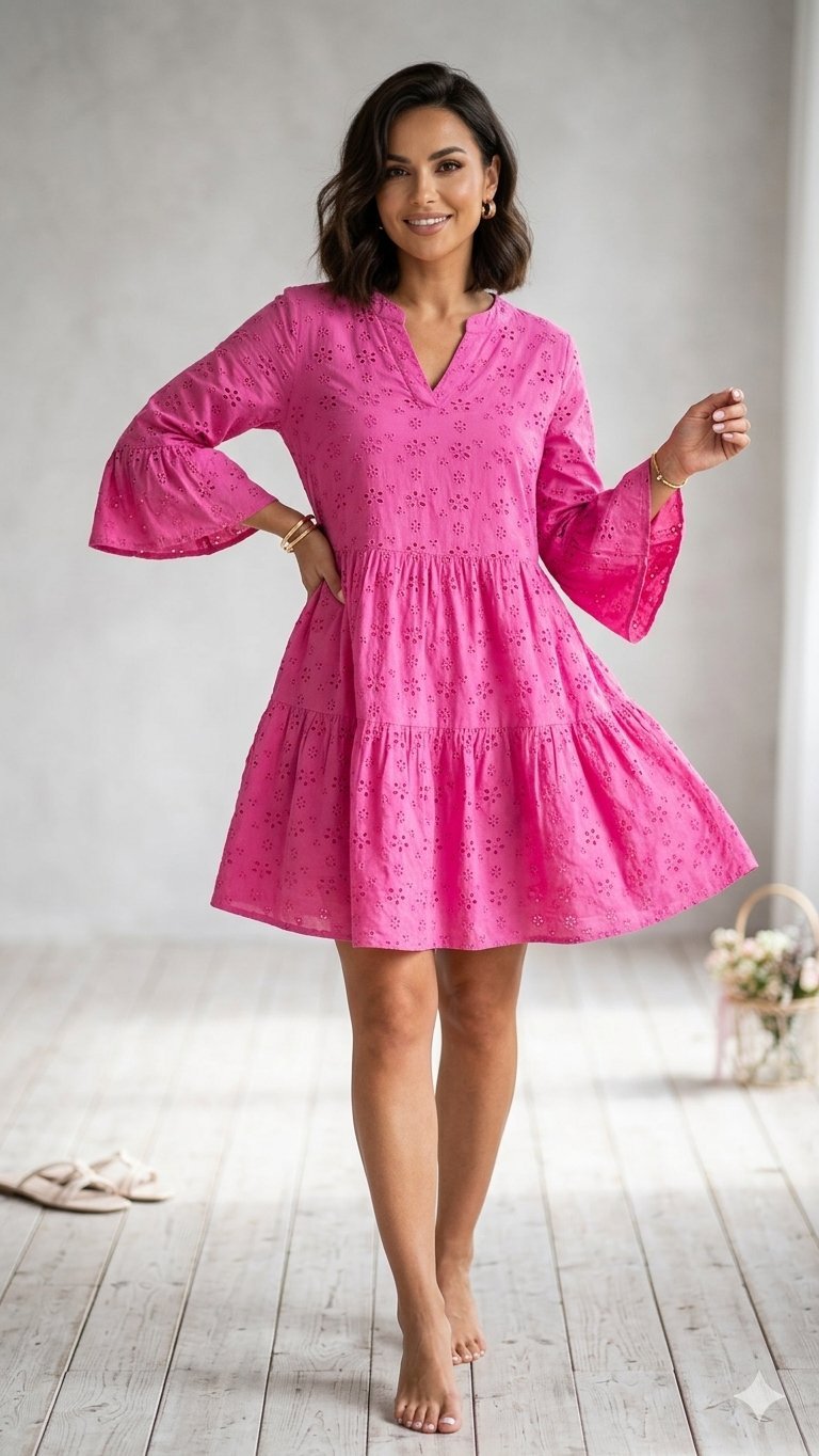 Robe en broderie