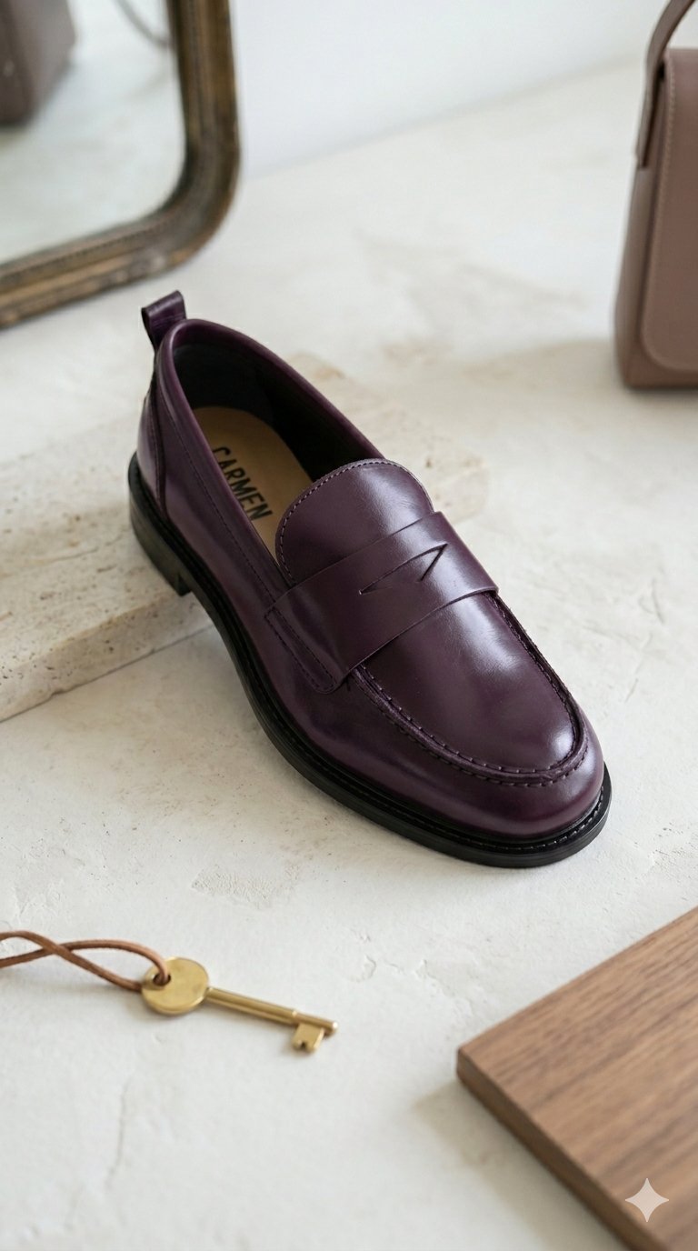 Mocasin cuir