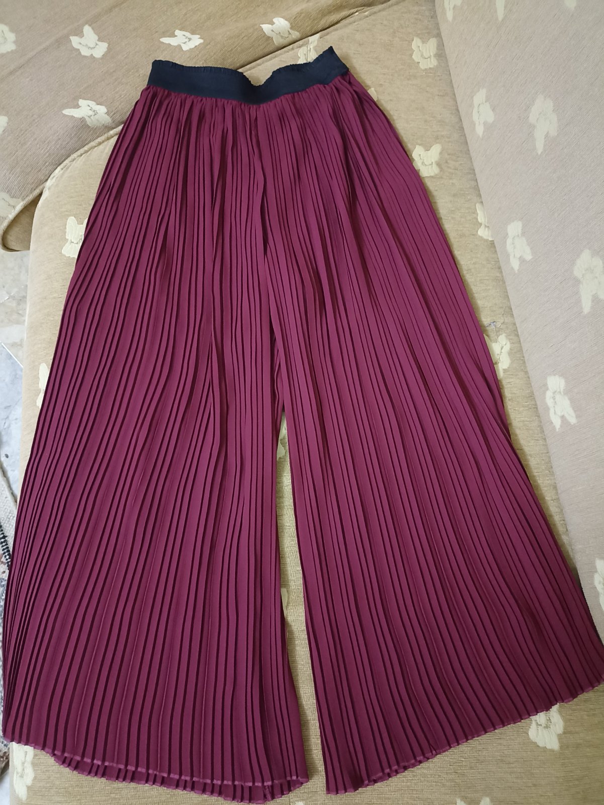 Pantalon large plissé 