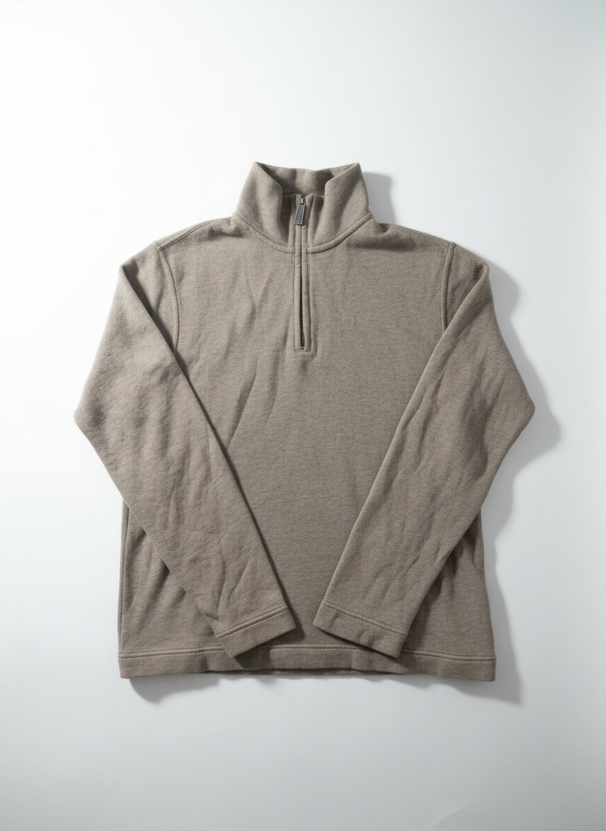 Pull col zippé 