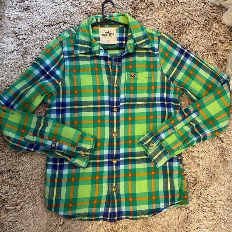 Chemise Hollister Vert