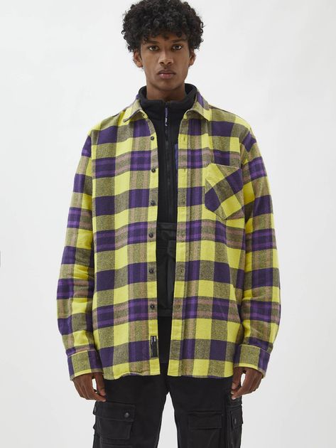 Chemise Carreaux Jaune 