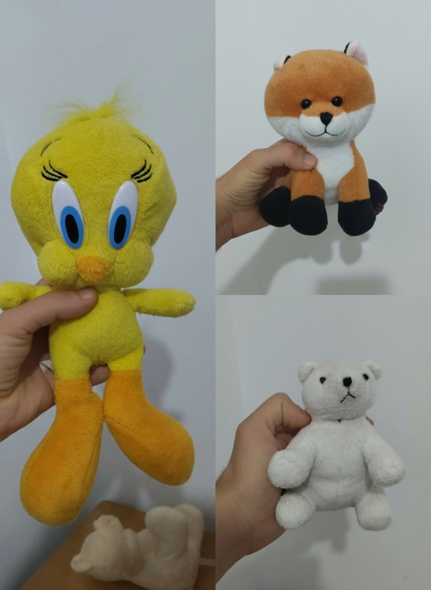 Lot De 3 Peluches