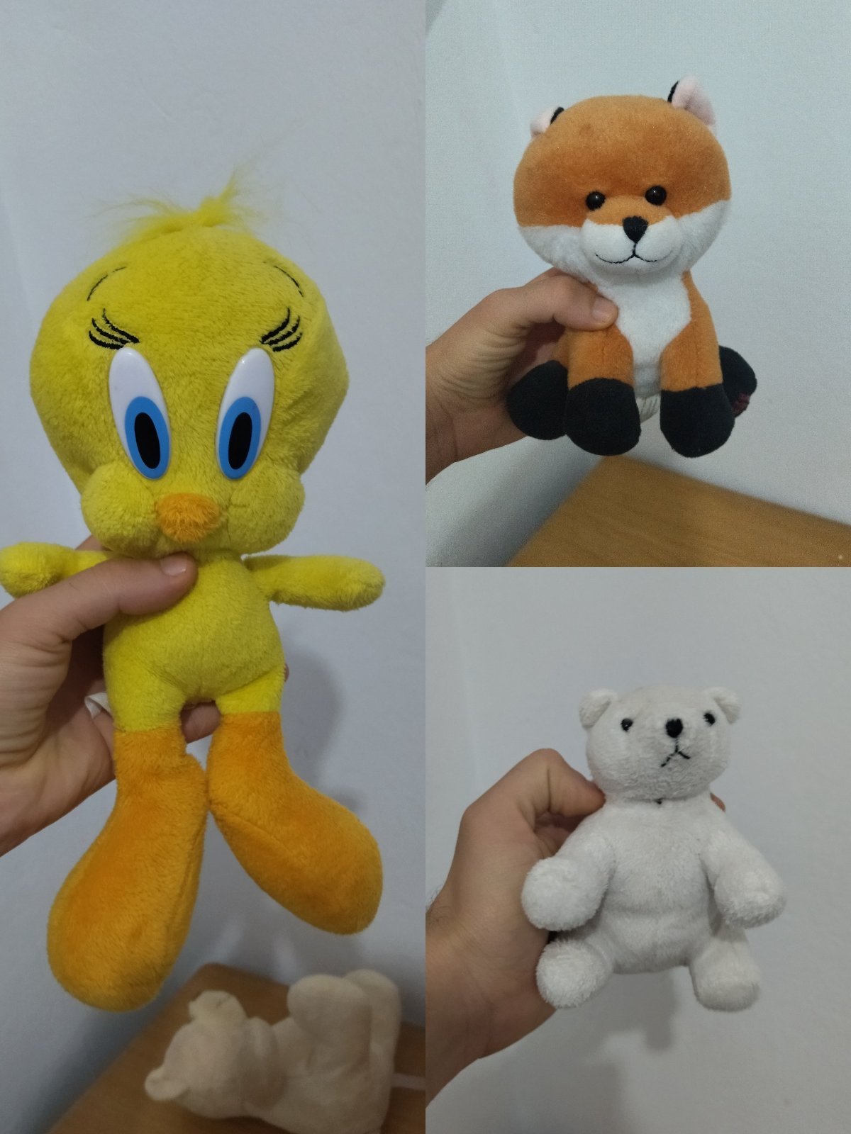 Lot de 3 peluches